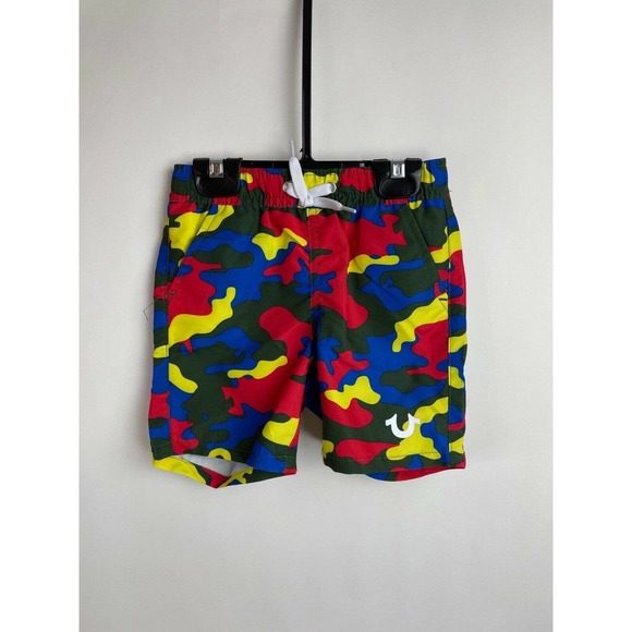 True Religion Olive Size 2T UPF 50+ Rash Guard Swim Trunk Set New $79 - Picture 4 of 10